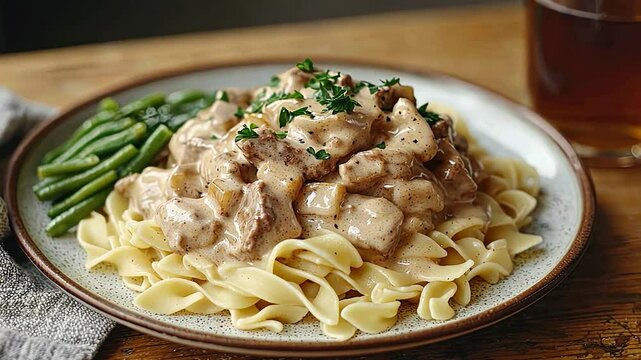 classic beef stroganoff dinner video