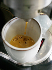 Espresso is in the making