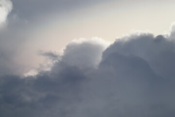 Iridescent Pileus Cloud on the sky