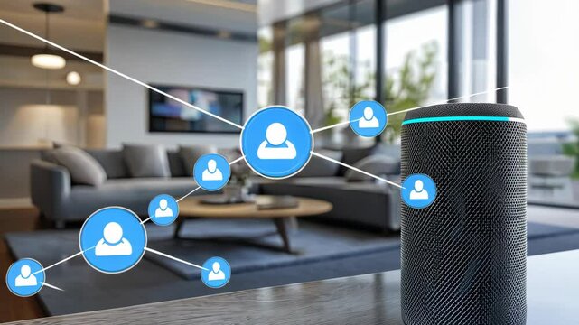 Smart Home Voice Assistant Device for Digital Control and Automation