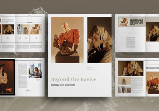 Beige Fashion Studio Promo Brochure Layout