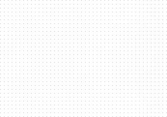 Pattern wide black texture for bullet journal. Dotted squared grid graph paper template for notebooks. Dotted background. Printable simple graphic design sheet.