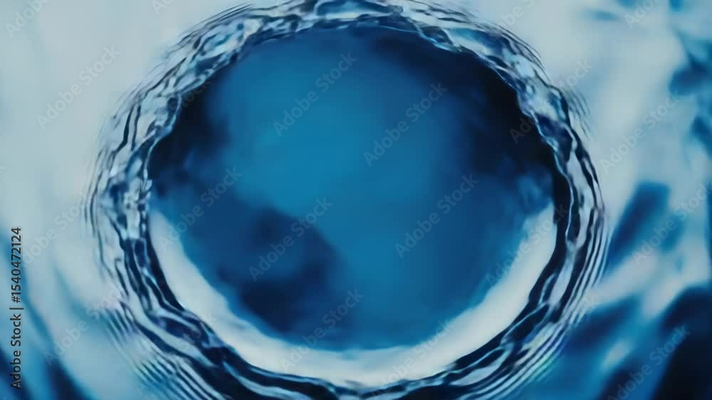 Aufkleber A close-up shot of a circular object partially submerged in water, suitable for use in illustrations or designs