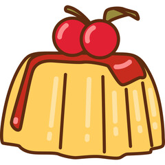 Pudding Jelly Illustration