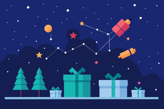 a rooftop telescope that reveals hidden glowing 