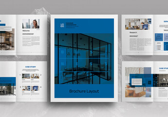 Blue Studio Business Brochure Layout