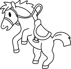 hand drawn horse
