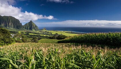 kauai cornfield landscape architectural photography scenic view