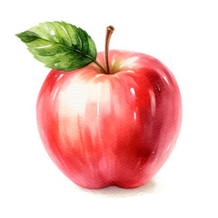 red apple isolated on white. PNG file. Transparent background