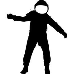 Astronaut Silhouette Illustration