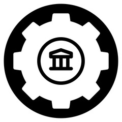 management glyph icon