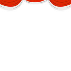 Indonesia Flag Curtains Tent