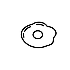 egg doodle icon vector