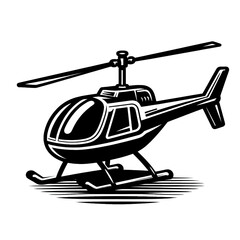 vector illustration of a helicopter, helicopter, black and white, image, vector, wallpaper