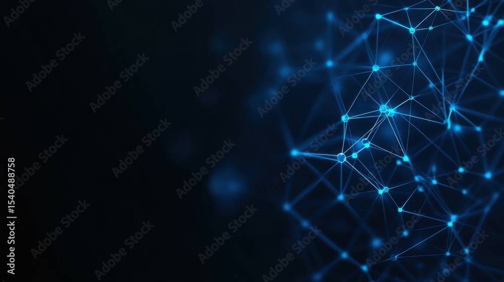 Poster abstract network of connectivity: explore the intricate digital tapestry with this captivating visua