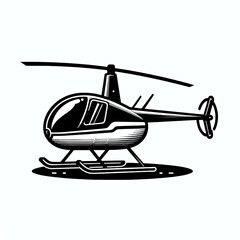 vector illustration of a helicopter, helicopter, black and white, image, vector, wallpaper