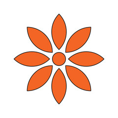 abstract flower vector illustration