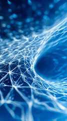 Blue abstract futuristic technology composition