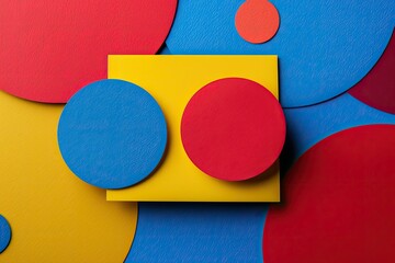 Clear Pixel Picture of Colorful Business Card with Circular Shapes