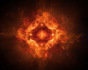 Fiery Abstract Background Design