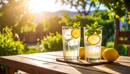 Sunny Lemonade Garden Refreshment.