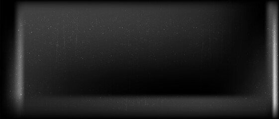 Old shabby grainy film overlay effect, Abstract dark bg cinema with noise and grainy texture, Vector illustration.