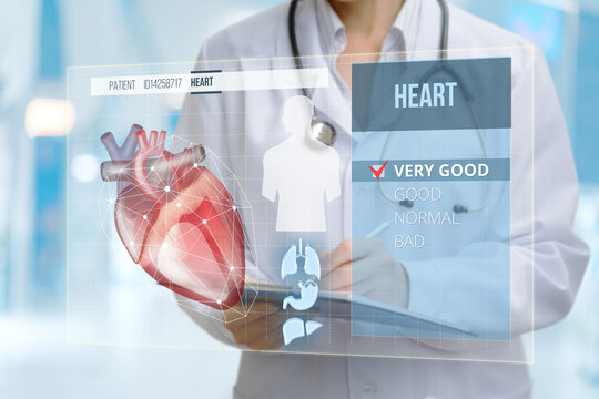 Heart health assessment using advanced technology.
