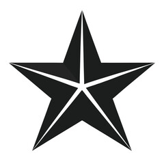 Obraz premium A shiny, metallic 3D silver star icon, perfect for Christmas or holiday award celebrations