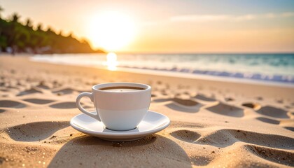 Sunrise Coffee Beach Relaxation.