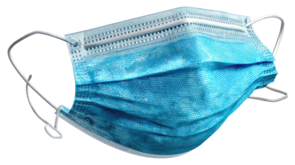 Face Mask: A pristine face mask, symbolizing protection, hygiene, and safety, captured in a striking close-up, showcasing its detailed design and essential role in modern healthcare and daily life.