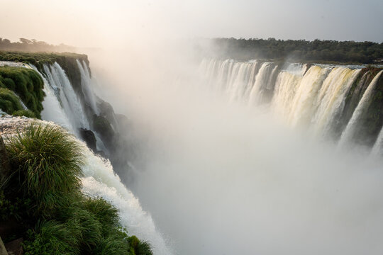 Imposing Iguazu falls on Argentine side