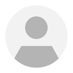 Flat illustration in grayscale. Avatar, user profile, person icon, gender neutral silhouette, profile picture. Suitable for social media profiles, icons, screensavers and as a template.