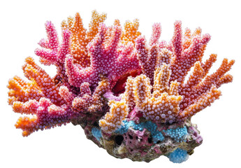 Fototapeta premium Vibrant Coral Reef Close up