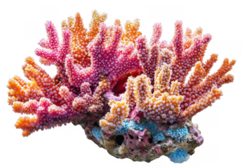 Vibrant Coral Reef Close up