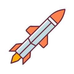 space rocket vector illustration