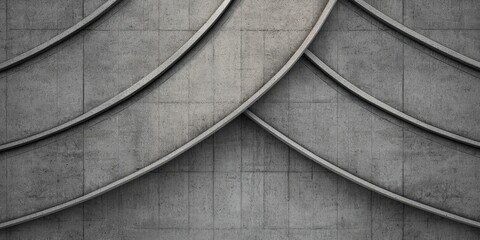 Construction infrastructure highway progress concept. Textured concrete surface with curved lines and grid patterns.