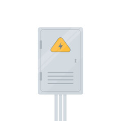 Electrical panel. Safety concept. Electrical wiring
