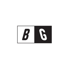 Monogram Logo Design Unique Simple Bold BG Initial Alphabet Vector Alphabet