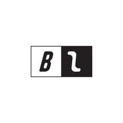 Monogram Logo Design Unique Simple Bold BZ Initial Alphabet Vector Alphabet