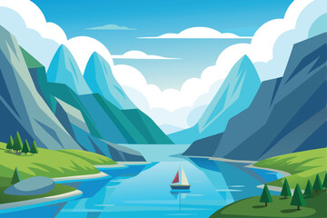 Scandinavian fjord