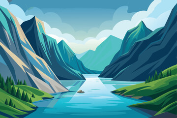 Scandinavian fjord