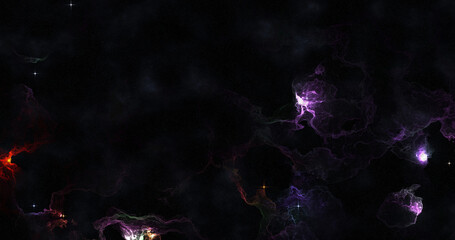 A vibrant nebula glows amidst a field of stars, creating a sense of wonder and exploration in the vastness of space.