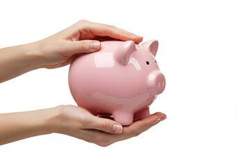 hand holding piggy bank