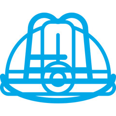 Hat single icon vector illustration