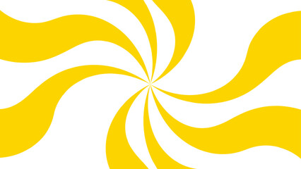 Abstract background with Classic vintage sun rays swirling pattern background. Vintage beam sunburst texture. Burst sunrise sunbeam element spiral striped sunray template. Yellow and white twisted