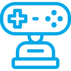 Obraz premium Video game single icon vector illustration