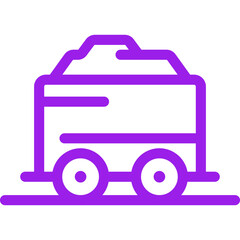 Gold mine single icon vector illustration