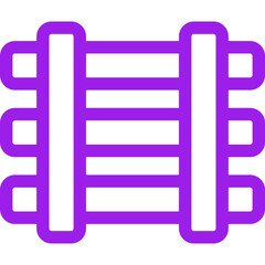 Railway lines single icon vector illustration