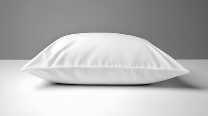 white pillow isolated on white background