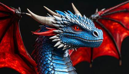 red dragon head
